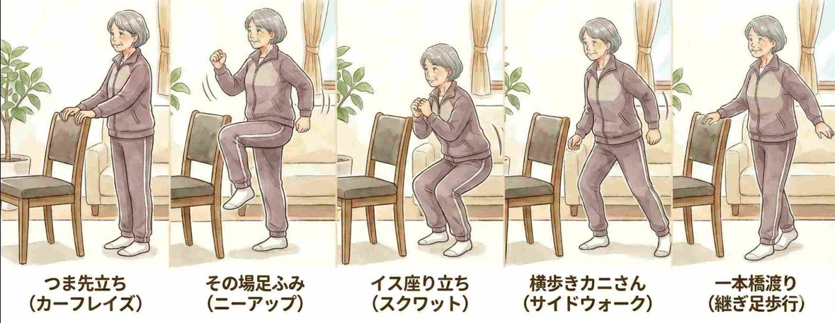 一生歩ける足を作る狭くてもできるトレーニング