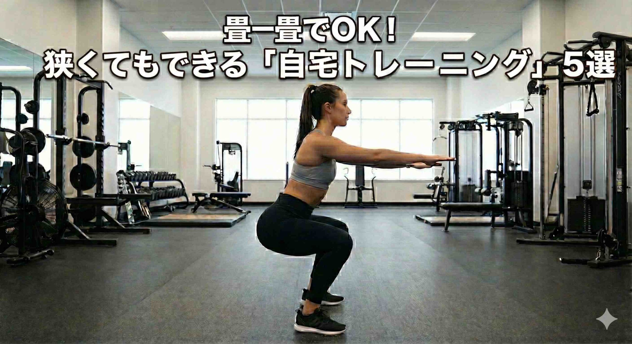 「家が狭いから運動できない…」そんな言い訳はもう卒業！畳一畳分のスペースがあれば十分できる、効果的な「自宅トレーニング」おすすめ5選をご紹介します。